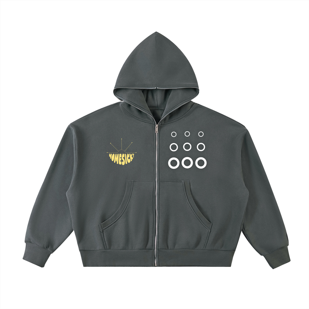 Homesick Full-Zip Boxy Hoodie