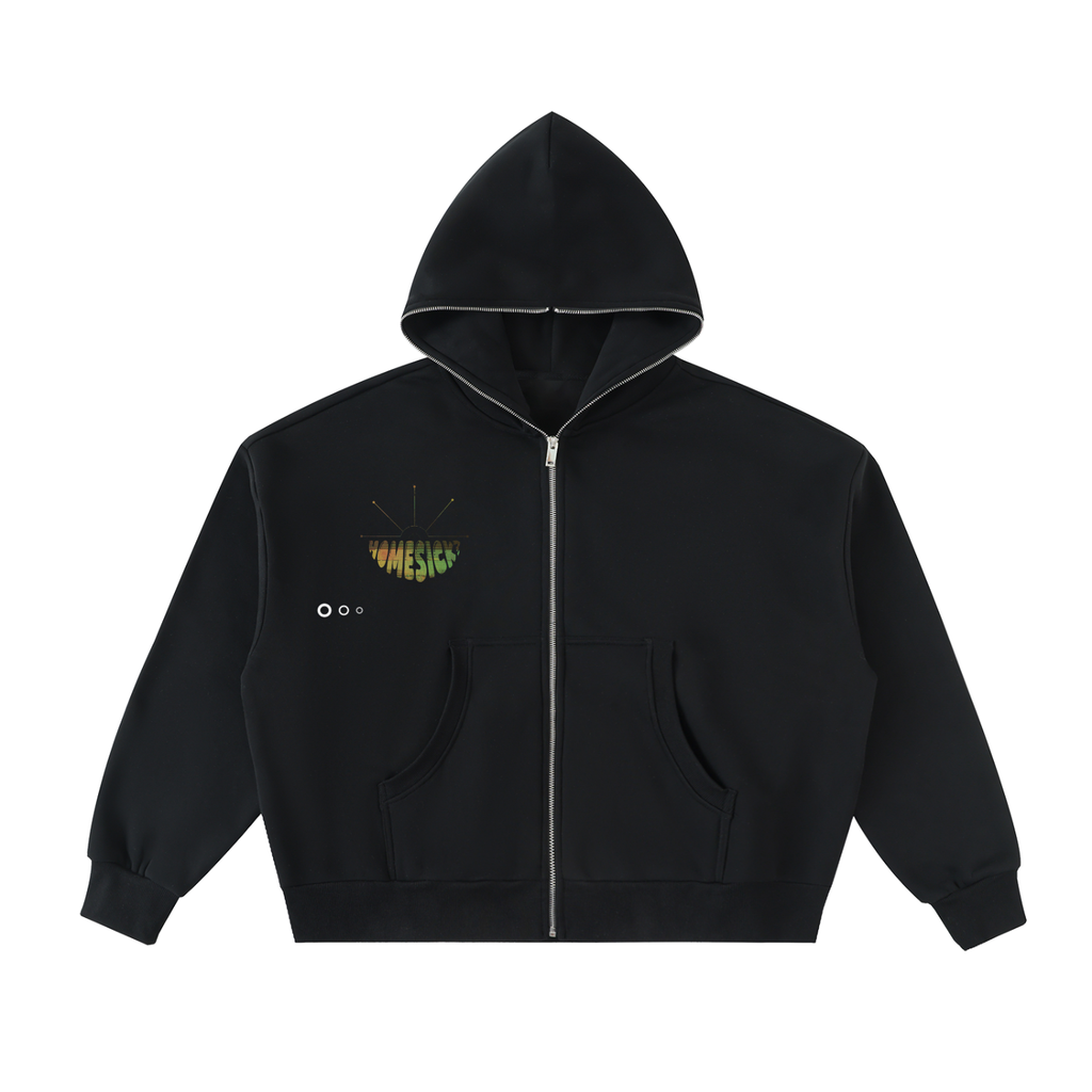 Choppy Cropped Homesick Full-Zip Hoodie