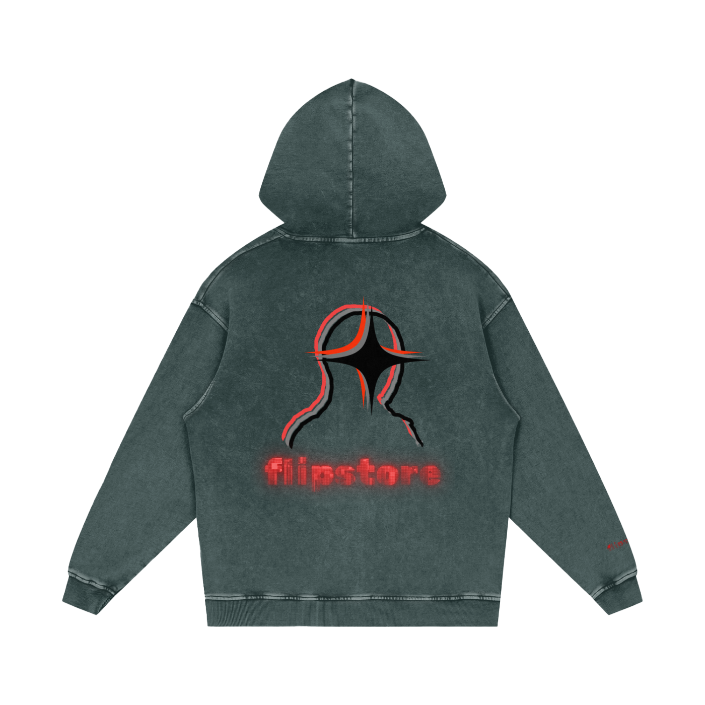 Flipstore Matrix Loose Cotton Hoodie