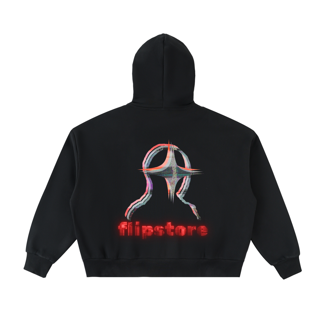 Flipstore Matrix Full-Zip Boxy Hoodie