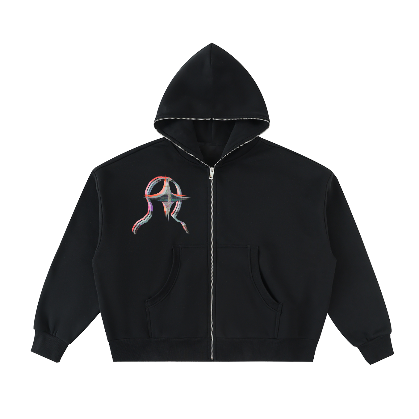 Flipstore Matrix Full-Zip Boxy Hoodie
