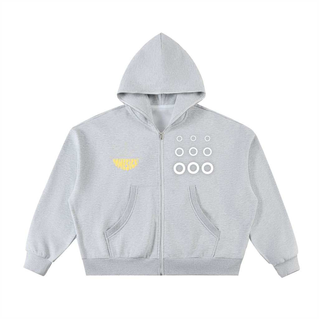 Homesick Full-Zip Boxy Hoodie