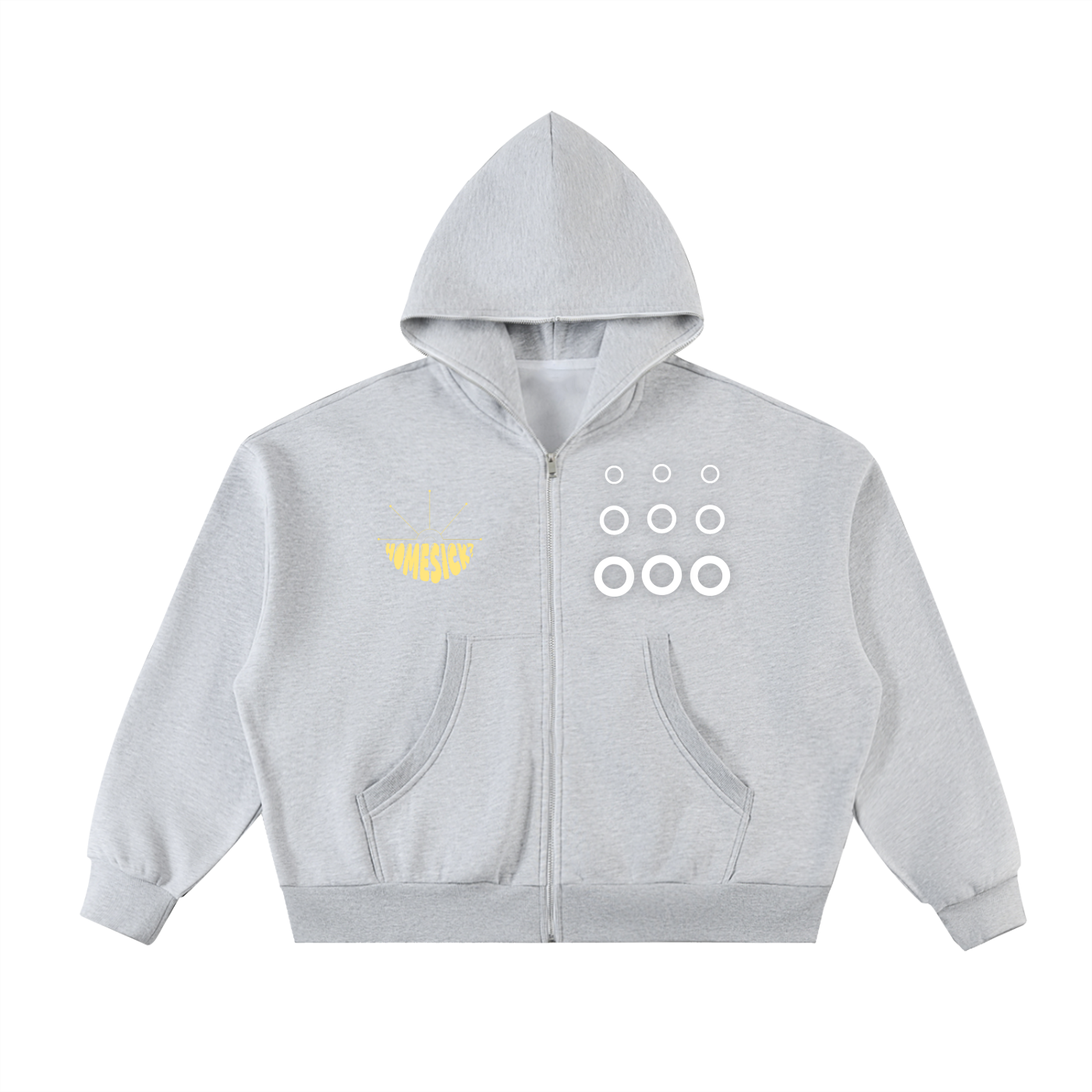 Homesick Full-Zip Boxy Hoodie
