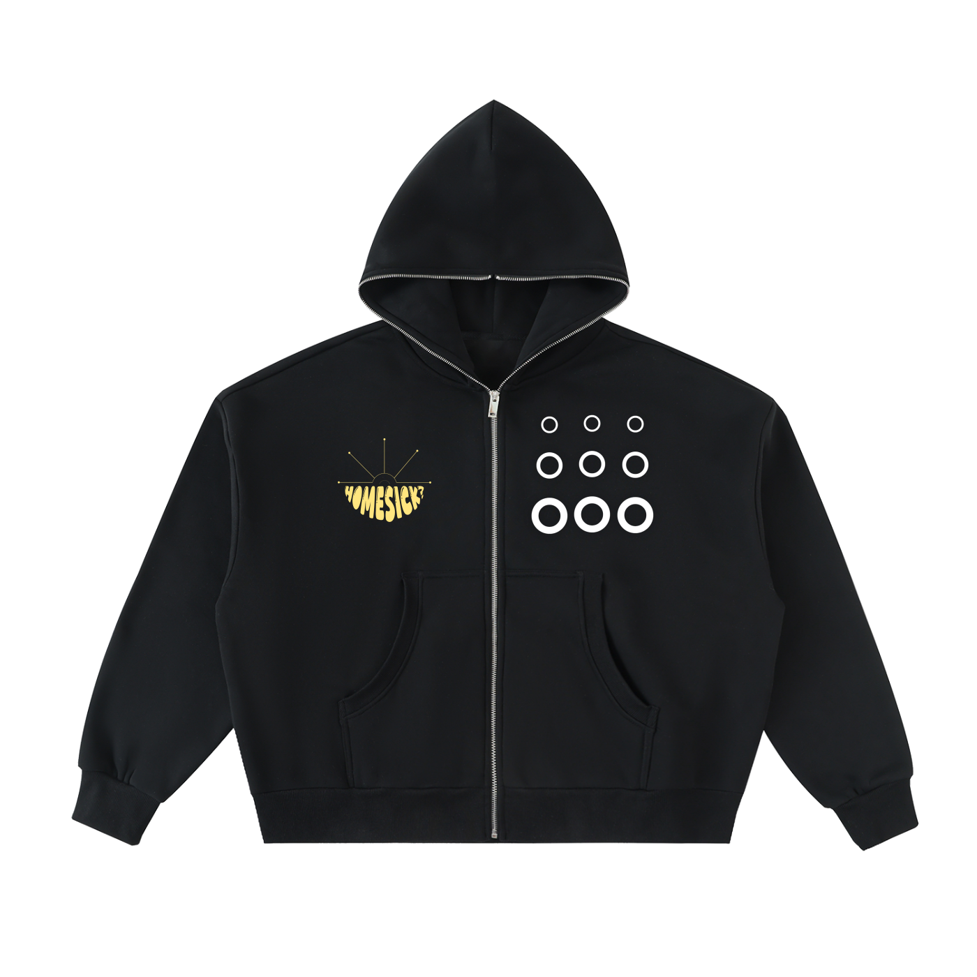 Homesick Full-Zip Boxy Hoodie