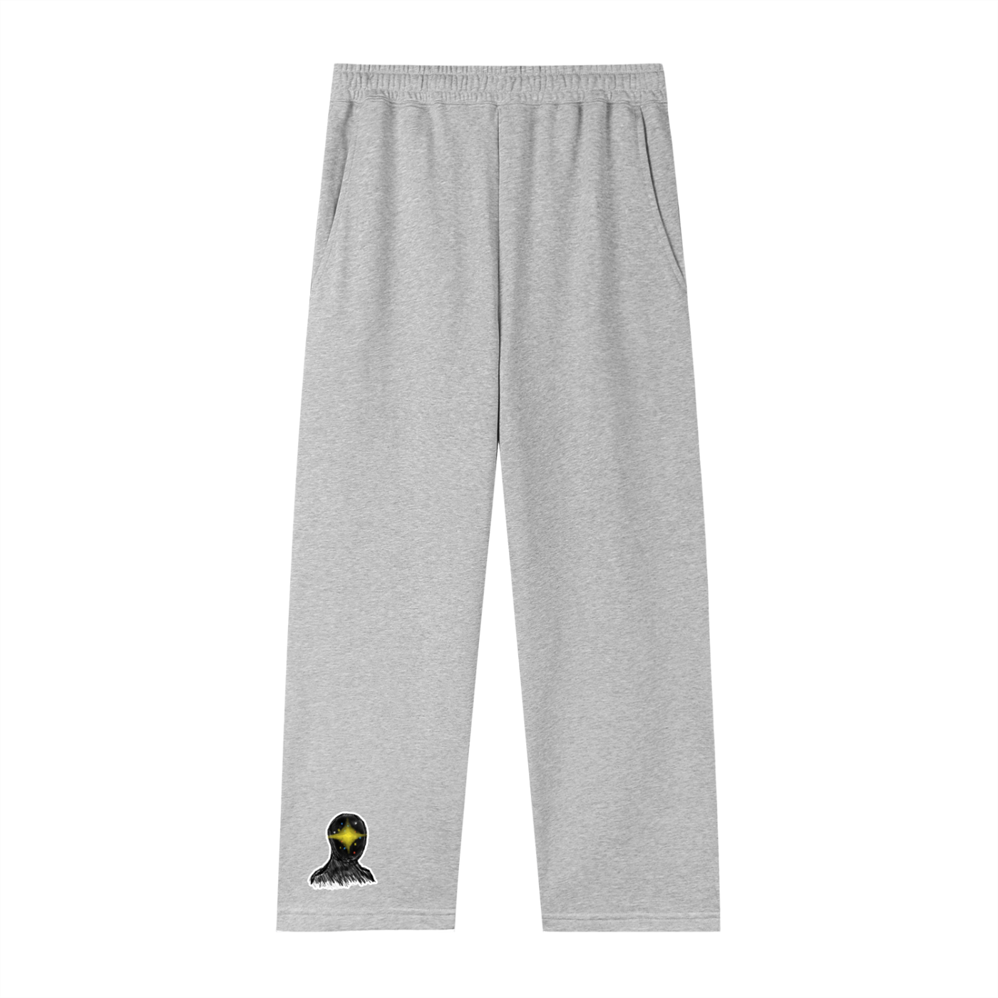 Flip Guy Decal Straight-Leg Sweatpants