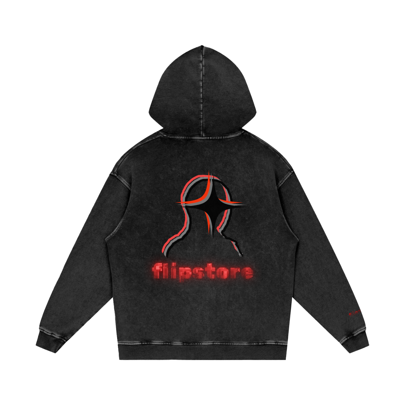 Flipstore Matrix Loose Cotton Hoodie