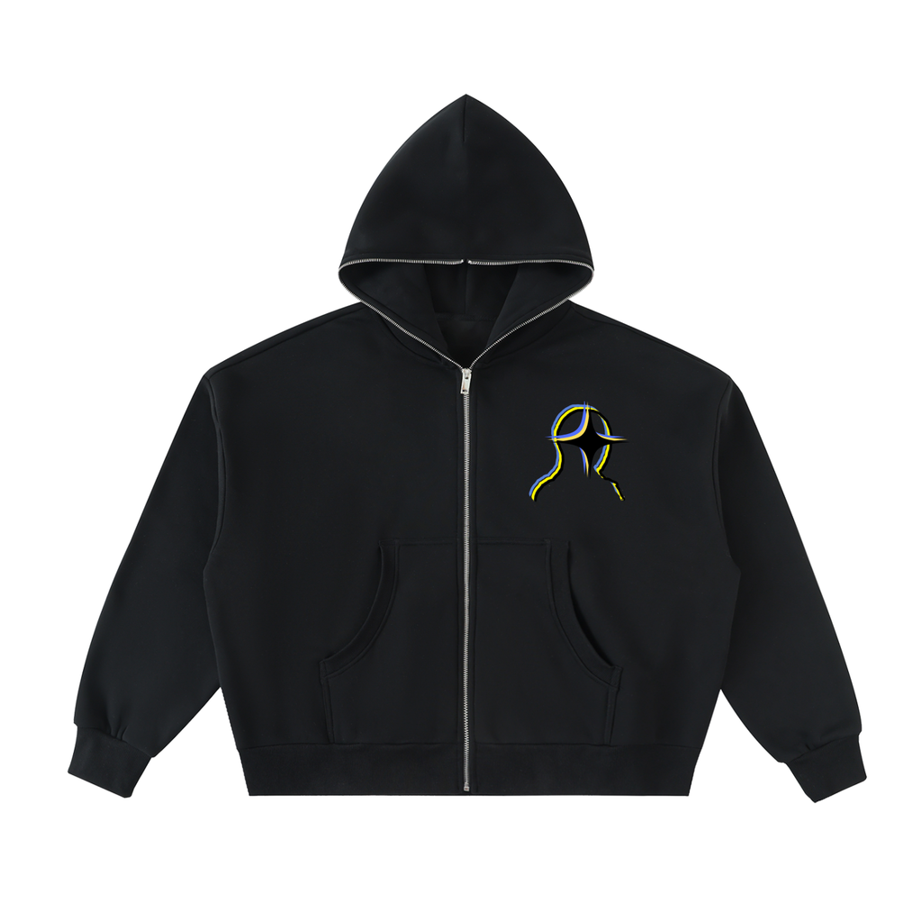Flipstore Full-Zip Boxy Hoodie